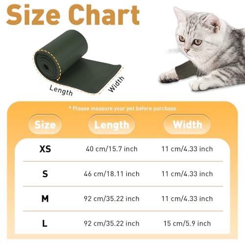 Image of Pet Fixation Splint, Pet Splint for Dogs /Cats, Polymer Foam Waterproof Hard Wearing Arbitrary Cutting Pet Leg Brace for Temporary Immobilisation of Fractures(Green, XS)