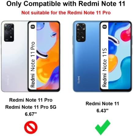 Cresee Case for Xiaomi Redmi Note 11, Crystal Clear Cover Bumper with Reinforced Corners Slim Fit Shockproof Flexible TPU Phone Case for Redmi Note 11 (Transparent)