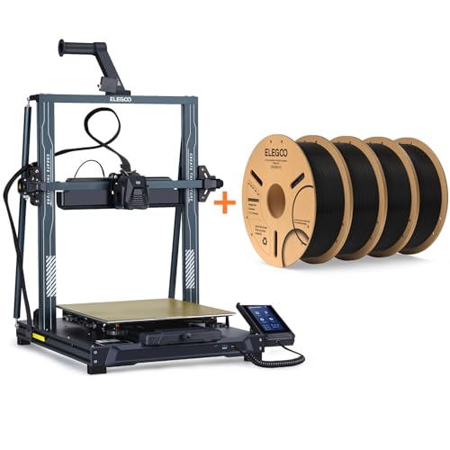 ELEGOO Neptune 4 Plus 3D Printer & PLA Filament Black 4KG