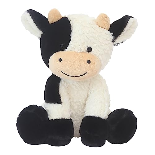 Image of AUCOOMA Cow Stuffed Animals Plush Cuddly Cow Plushie Toy Doll Gifts for Girls Boys, 9"