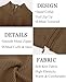 PJ PAUL JONES Men's Full Zip Cardigan Sweaters Casual Ribbed Knitted Stand Collar Chunky Cardigan with Zipper Coffee L
