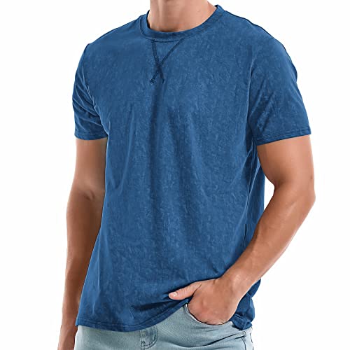 KLIEGOU Men’s T-Shirts – Premium Cotton Crew Neck Tees S – 4XL