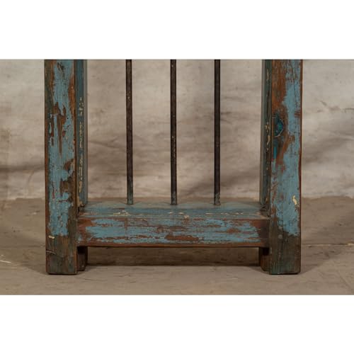 Biscottini Innentür Fenster L47xPR12xH103 - Eisentür - Türen für innen und außen - Wohnkultur