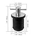 Bitray 2 Pcs Staineless Steel T-Handle Drain Plug Steel T Handle Plug Rubber Drain Plug for Marine Boat