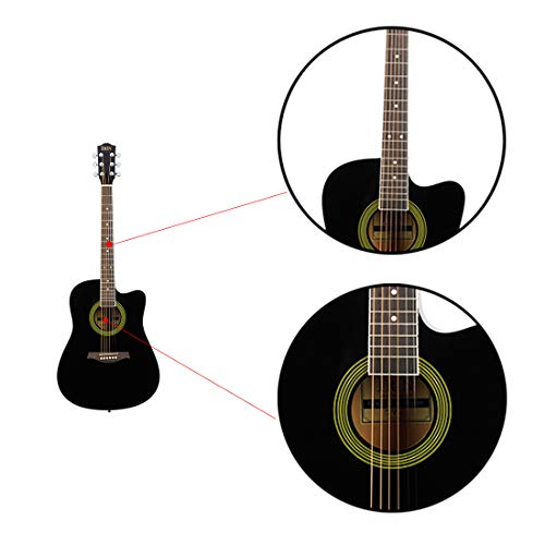 Guitare, guitare folk de 104,1 cm, guitare de style classique, guitare professionnelle pour débutant, instrument à cordes, instrument de guitare, guitare acoustique, guitare folk, guitare en tilleul - Les Beatles, Paul McCartney, John Lennon, RIngo Starr, George Harrison Guitare, guitare folk de 104,1 cm, guitare de style classique, guitare professionnelle pour débutant, instrument à cordes, instrument de guitare, guitare acoustique, guitare folk, guitare en tilleul – Image 6