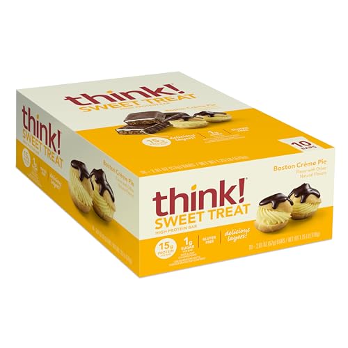 think! Protein Bars, Boston Creme Pie, 10 Count