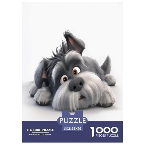 Rompecabezas de Schnauzer para tardes de entretenimiento creativo y desconexión en casa