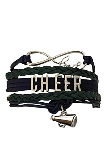 Infinity Collection - Personalized Cheer Bracelet - Handmade Cheerleading Jewelry for Cheerleaders, Cheer Moms, and Teams, Premium Accessories