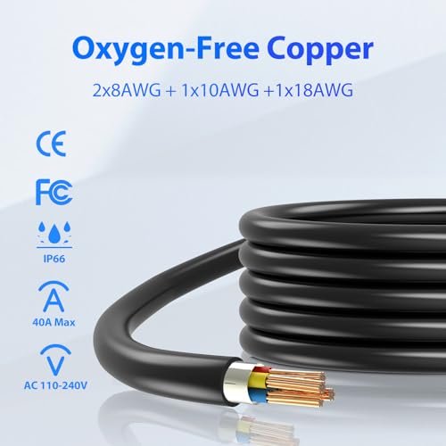EVDANCE 21ft 40A Tesla Cord