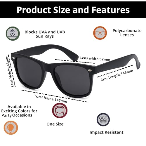 Image of Eyegla Sunglasses Bulk Party Sunglasses Pack 80s Shades Eyewear Set for Men Women 8 /10 /20 /30Pack