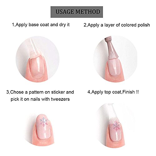 Wokoto 44 Sheets Feather Nail Art Stickers Decals 3D Nail Decals Flowers Animals Self-Adhesive Nail Stickers For Women Girls Flower Nail Stickers For Acrylic Nails Flower Stickers For Nails #TOP2