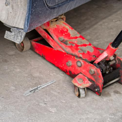 Mobestech Wagenheber-Richtungsgelenk 5.20 Zoll Universalgelenk Für Anhängerheber Doppelpumpen-Zubehör Eisen Ersatzteil Mit Ablassventil Und Öl-Dichtung