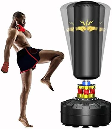 Freestanding Punching Bag with Stand Adult 70'', Heavy Boxing Bag with Suction Cup Stand for Adult Youth Kids - Kickboxing Bag for MMA Muay Thai Fitness