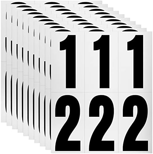 60 Numbers, Reflective Adhesive Mailbox Number Pack, 3", Waterproof Number Stickers for Signs, Door, Cars, Trucks, Home, Business, Address Number