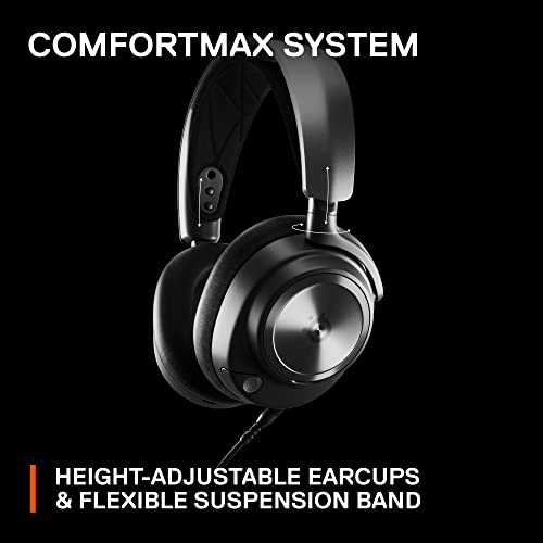 SteelSeries Arctis Nova Pro Multi-System Gaming Headset - Premium Hi-Fi Drivers, Hi-Res Audio - 360° Spatial Audio - GameDAC Gen 2 - ESS Sabre Quad-DAC - Stealth Retractable Mic - PC, PS5, PS4, Switch - image 9