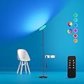 Modern LED Standing Floor Lamp with Remote & Touch Control, 3600LM 36W RGB Multi-Color Light Scenes, 2700K-6500K Stepless Dimming Room Lamp for Living Room, Bedroom, Office