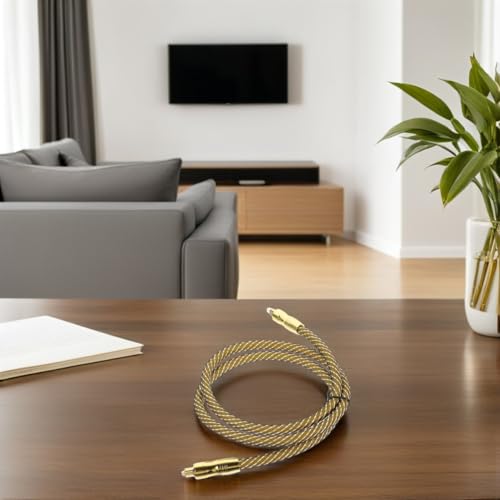 Cable óptico de audio digital para conectar Smart TV a amplificador de salón 7