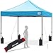 ABCCANOPY Pop up Canopy Tent Commercial Instant Shelter with Wheeled Carry Bag, Bonus 4 Canopy Sand Bags, 10x10 FT Sky Blue