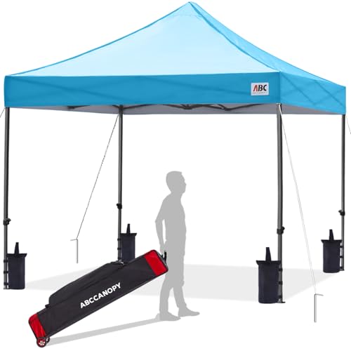 Image of ABCCANOPY Patio Pop Up Canopy Tent 8x8 Commercial-Series (Sky Blue)