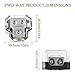 BOJACK 2 Way Power Distribution Connecting Block 1x0/2/4 Gauge Input 2x4/8 Gauge Output Power Distribution Block for Car Amplifier Audio Splitter