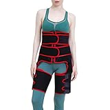 3 in 1 Waist Trimmer Thigh Trimmer Butt Lifter Body Shaper for Women Red