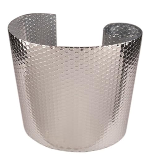 Aislamiento térmico para techos y solarios con rollo de aluminio autoadhesivo 1x8 m