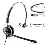 TruVoice HD-700 Premium Headset with Noise Canceling Microphone & HD Sound - Compatible with Avaya 1