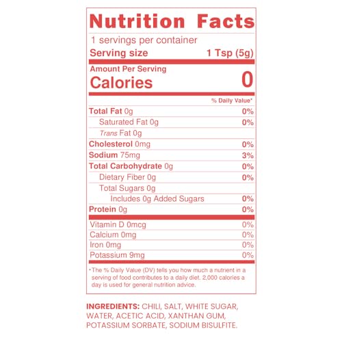 Scove Sambal Oelek Ground Fresh Chili Paste Packets, Case of 400