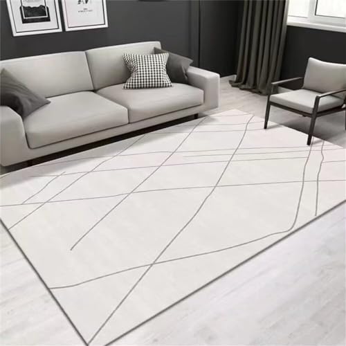 Tapis de bureau gris minimaliste pour protéger le sol et décorer le salon