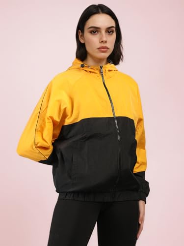 Image of CHKOKKO Sunscreen Jacket for Women Hooded Zipper Sports Jacket | UV Protection | Sun Protective | Lightweight Water Resistant | Riding Biker | Outdoor Travel Gym Running