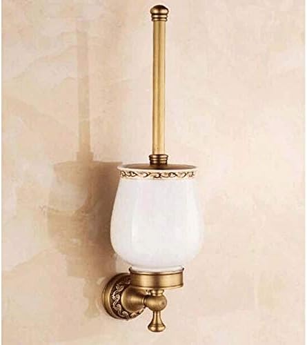 JSEIAJB Toilet Brush Cleaner Soft Bristles Bowl and Holder for Bathroom Deep Cleaning Wall Mountable, White image 4