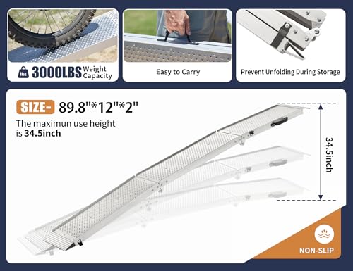 Rampa Plegable de Aluminio para Carga hasta 600 lb miniatura 3