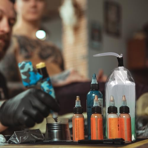Bysiter SZBST001 200Pcs Tattoo Bottle Bags Disposable Tattoo Wash Bottle Bags Covers Sleeves Squeeze Bottle Bags Covers thumb #6