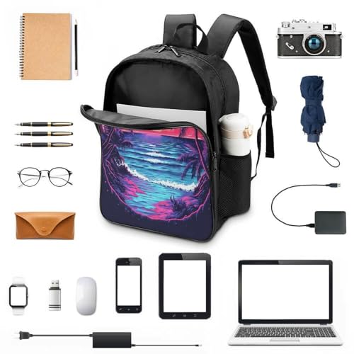 Mochila preescolar con diseño de playa para los primeros días de escuela 4