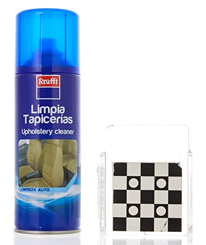 Krafft Limpia Tapicerías Coche Profesional, Espuma Limpieza Coche Interior en Seco, Alfombras y Moquetas 400ml