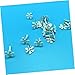 VINTORKY 100pcs Mini Snowflake Brads Metal Fasteners for Paper Crafts Scrapbooking Cards Photo Albums Split Pins DIY Decoration