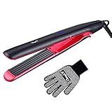 【Adatto a tutti i tipi di capelli】 Il crimpatore per capelli CkeyiN ha 12 impostazioni di temperatura (110 ℃ ~ 230 ℃), adatto a tutti i tipi di capelli. 110-160℃ per capelli sottili/fini, 160-200℃ per capelli normali, 200-230℃ per capelli spessi. Puoi scegliere la temperatura corretta in base alla struttura dei tuoi capelli.