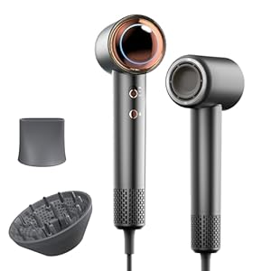 Tideway Hair Dryer, Blow Dryer with Diffuser High-Speed Plasma Ionic Low Noise for Fast Drying, Travel Hair Dryer for Women and Man, Curly/Wavy & Long/Thick Color-Treated Hair H11