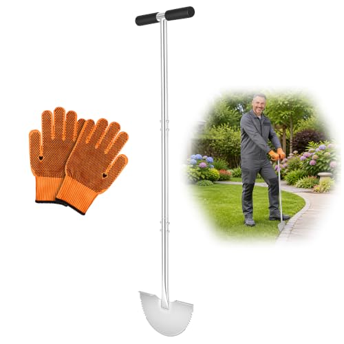 KYEEN-TOOLS Serrated Edger Lawn Tool - Half Moon Shovel...