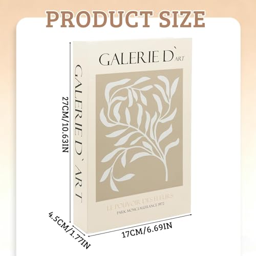 Deko Buch Box Aufbewahrung, Decorative Book Box, Stapeln Buchattrappe Box, Buchattrappe Aufbewahrungsbox, Dekorative Bücher, für Wohnkultur, Büro, Wohnzimmer, Regal Deko Display