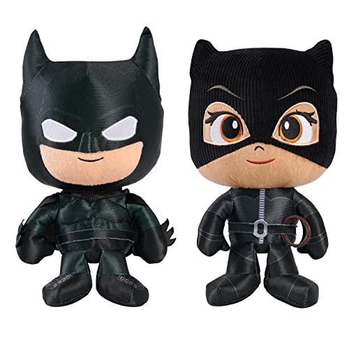 Batman The And Selina Kyle 11-Inch Small Plush Toys 2-Pack, The Movie, Kids Toys For Ages 3 Up, Basket Stuffers And Small Gifts, Amazon Exclusive #TOP2