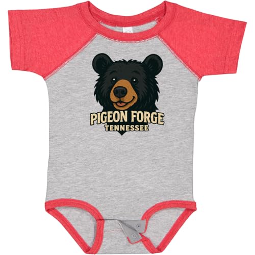inktastic Pigeon Baby Bodysuit 12 Months Baseball Heather and Red 45c88