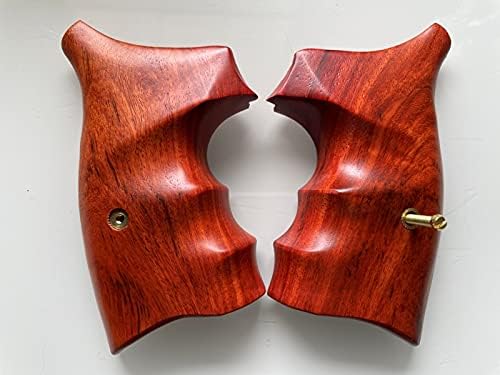 New! Grips Compatible with S&W, N Frame Square Butt, Smooth, Hard Wood, Thai Handmade by Feelsogood