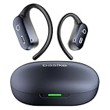 Basike Fone de Ouvido Bluetooth Esportivo 5.4, OWS/TWS Som Estéreo Hi-Fi, ANC e Modo Transparência, Suporta Chamadas de Voz, Resistente a Suor e Respingos, Compatível com Android e iOS – Azul