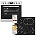 Produktbild Exquisit Herdset EHE185-HBZ-020-Set inox | Herd mit Backofen 75 L Garraum | 9 Programme | EEK A | LED | Edelstahl Design