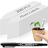 FiTspi Lot de 300 étiquettes de plantes avec marqueur - Étiquettes...