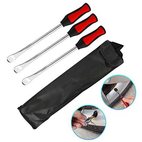 Reifenheber Reifen Montiereisen 23 Anzüge, 3pcs Reifenheber Montierhebel Werkzeug 3pcs Rad Felge Protektoren Tool Kit 10 Reifenventilkappen und Kappen Werkzeugsatz für Motorrad Fahrrad