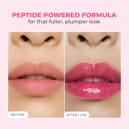 Image of Conscious Chemist Peptide Lip Balm SPF15 - Pinky Promise | 24 hr Hydration & Moisturizing Lip Balm for Dark & Pigmented Lips | Sun Protection | Soothes Dry Lips & Repair Moisture Barrier - 15g , Pink Shimmer