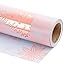LeZakaa Pink Wrapping Paper Roll, Santa Cla & Candy Cane, Metallic Foil, Gold Foil Reversible Design Festive Winter Holiday, Family, 17 Inches X 32.8 Feet P 245518107 - View #10