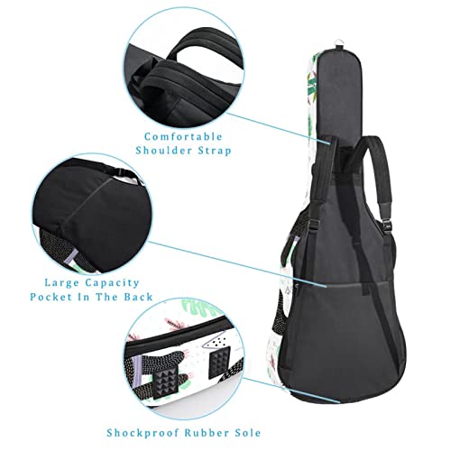 Housse de transport rembourrée imperméable en tissu Oxford avec bandoulière réglable pour guitare Motif paresseux… - Les Beatles, Paul McCartney, John Lennon, RIngo Starr, George Harrison Housse de transport rembourrée imperméable en tissu Oxford avec bandoulière réglable pour guitare Motif paresseux… – Image 4